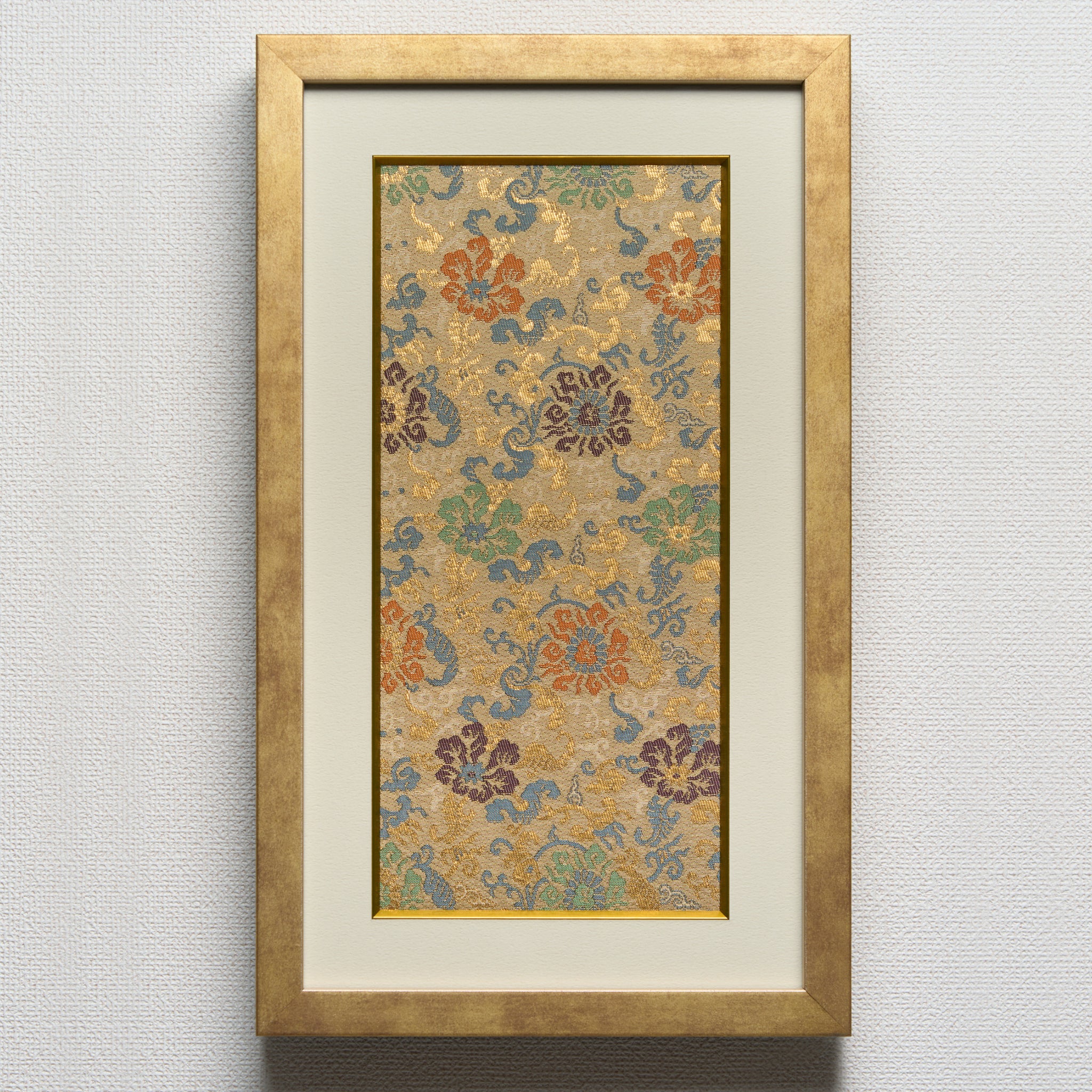 Karahana Nishijin-ori Framed Artwork with Gold Frame