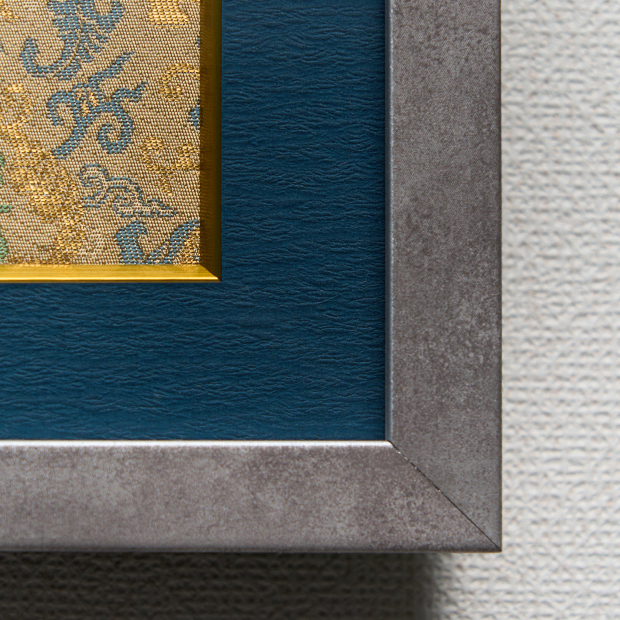 Karahana Nishijin-ori Framed Artwork with Silver Frame