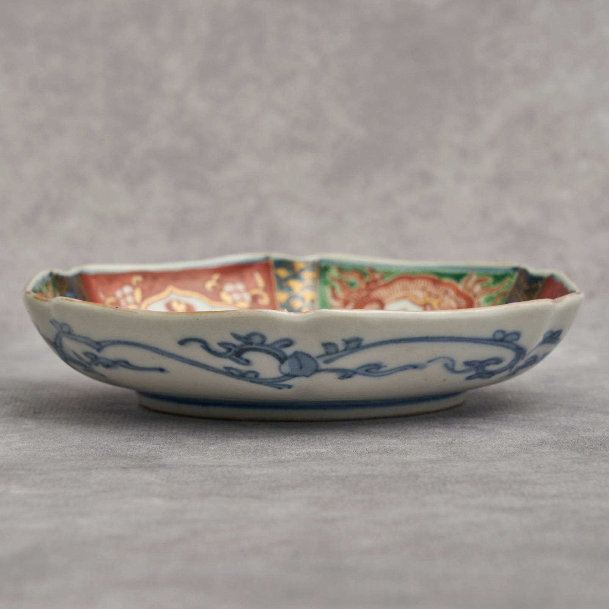 Kutani Daishoji Hexagonal Small Dish