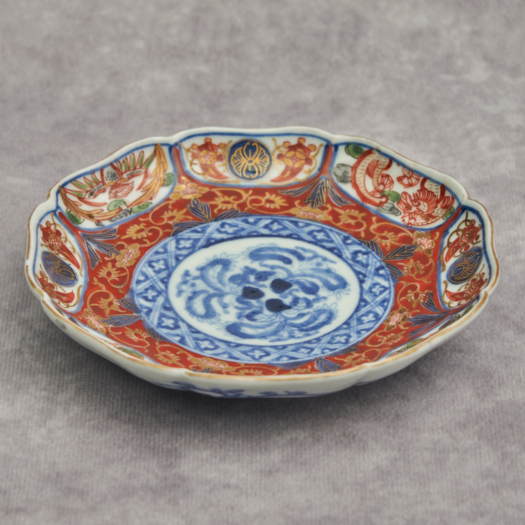 Kutani Daishoji Octagonall Small Dish