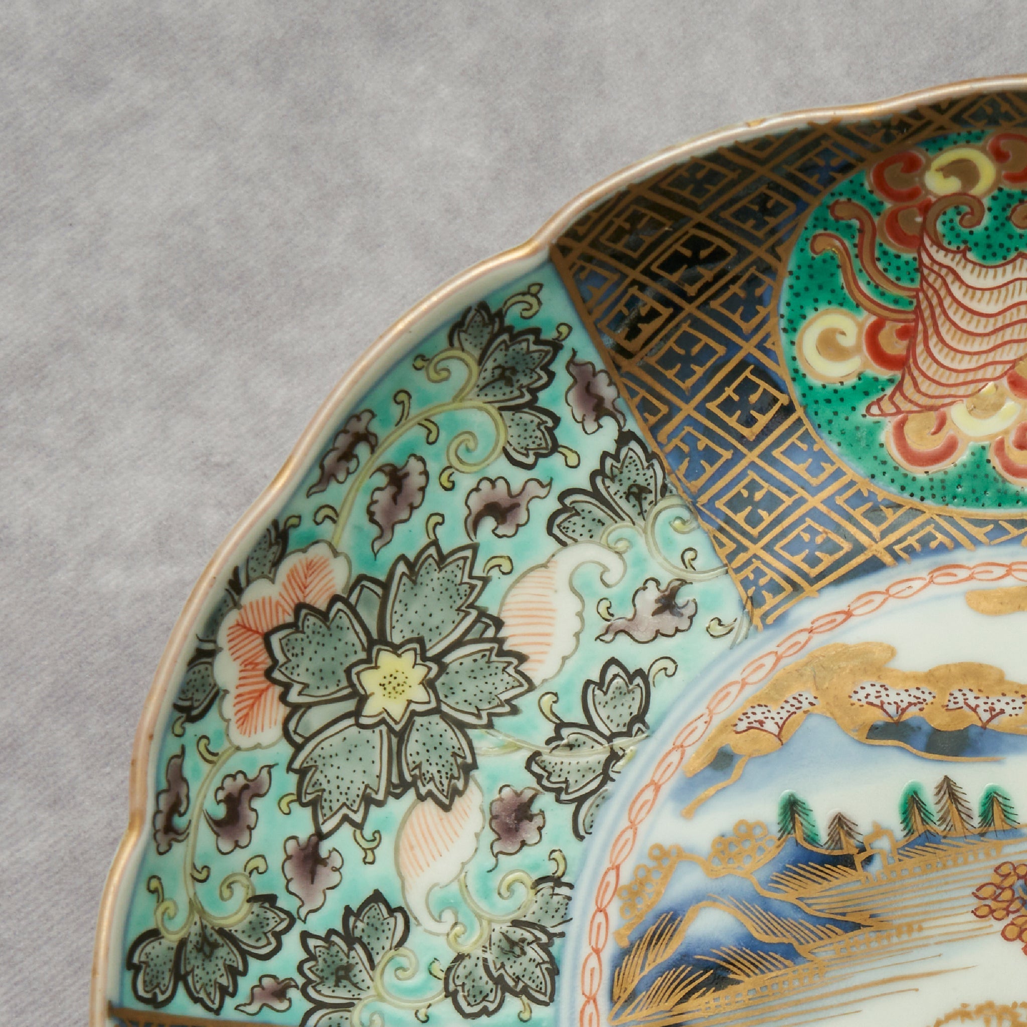 Imari Colored Large Dish