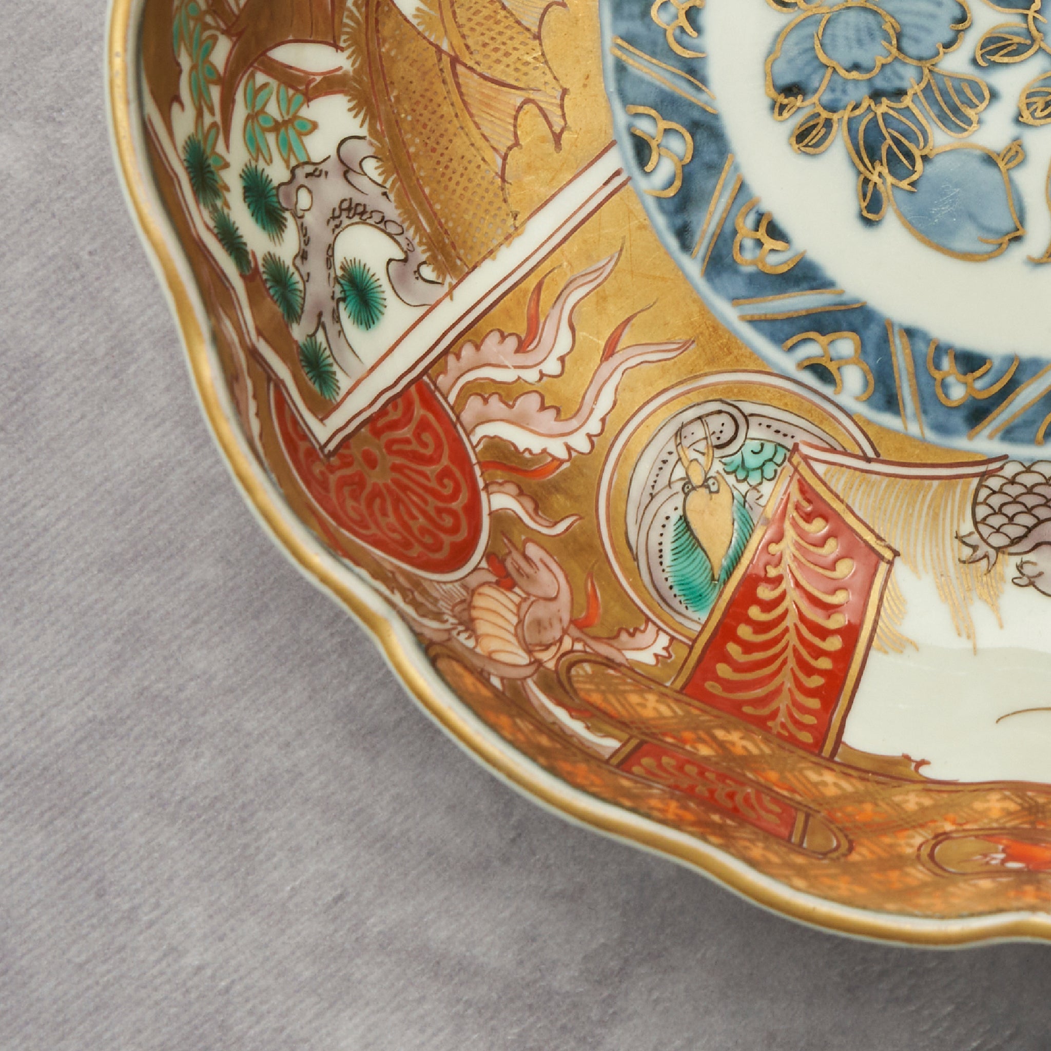 Imari Colored Large Bowl