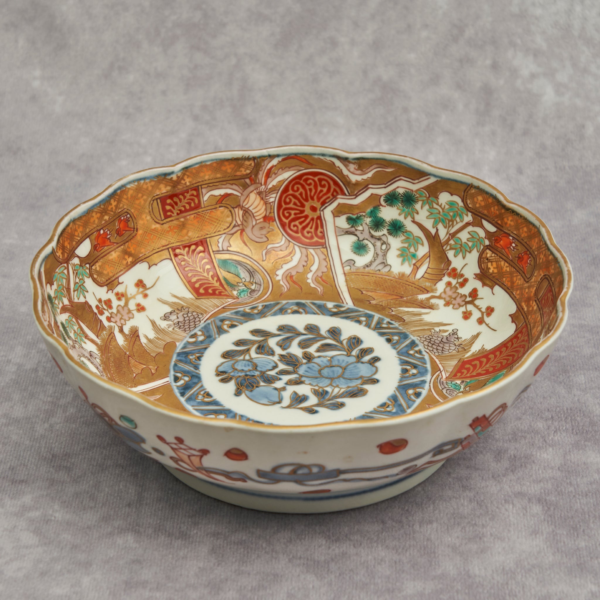 Imari Colored Large Bowl