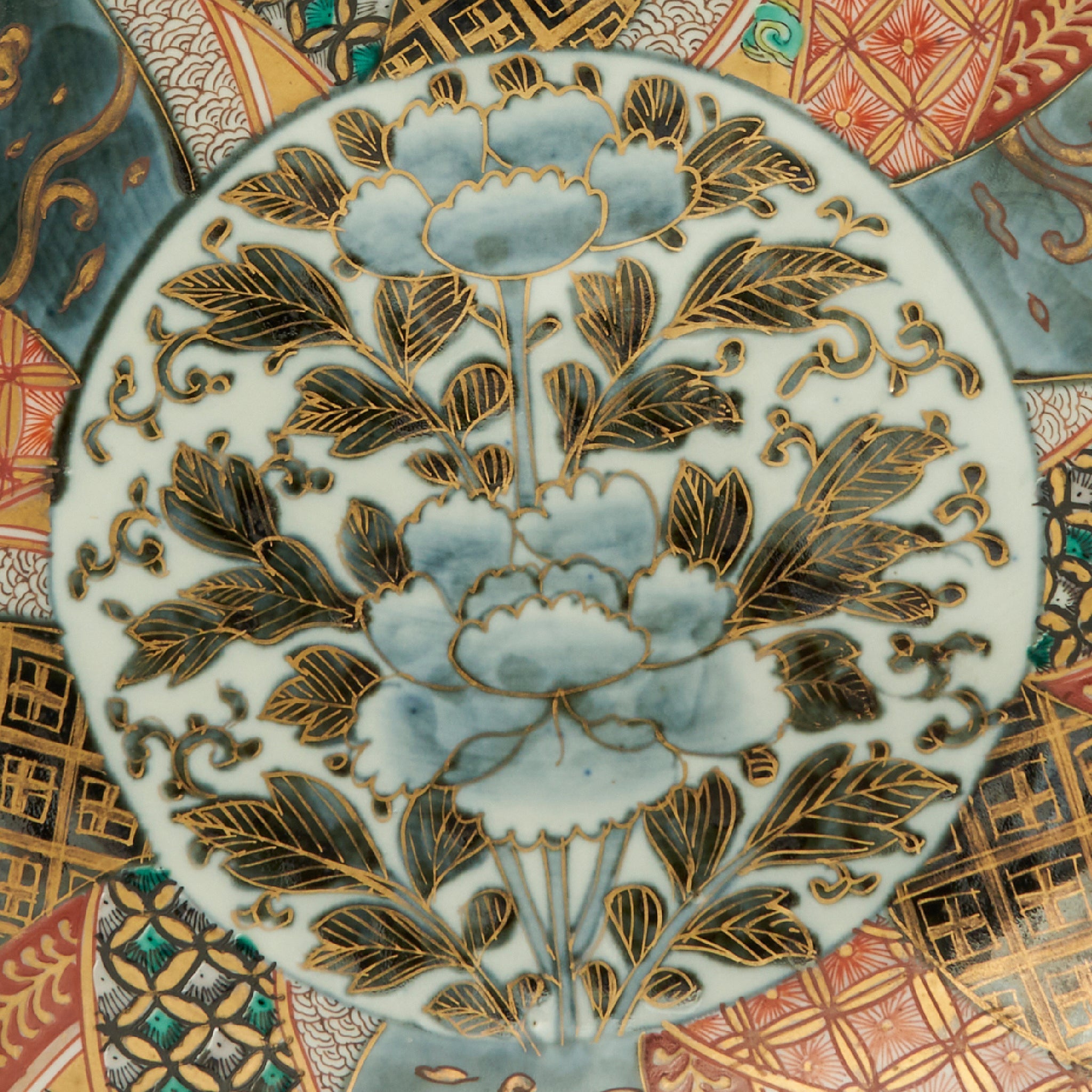 Imari Colored Large Dish