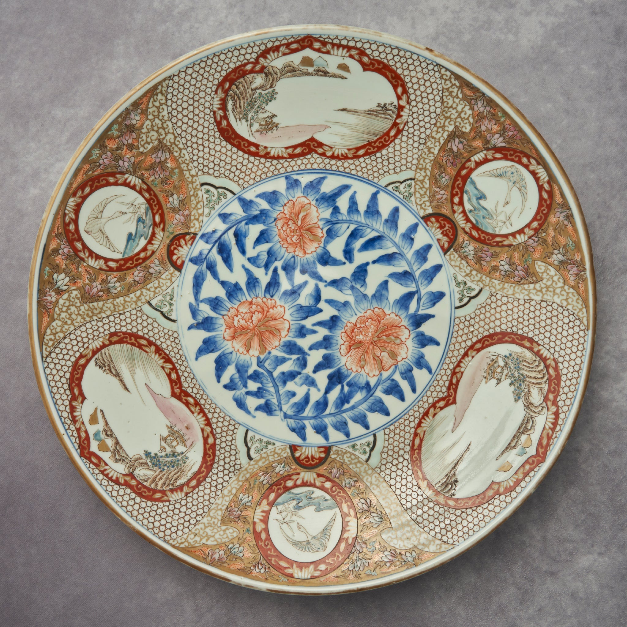 Imari Colored Large Dish